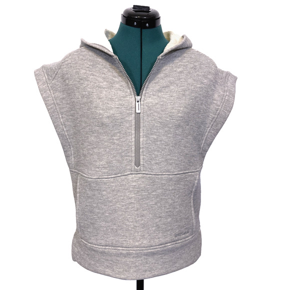 Smartwool Women's Recycled Terry Short Sleeve Hoodie Sweatshirt Gray Size XS - Picture 1 of 9